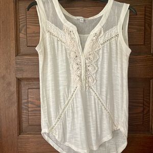 Ivory American Eagle Summer Shirt, Size Small